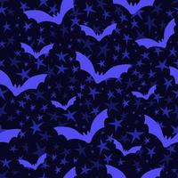 pipistrelli e stellato cielo senza soluzione di continuità modello vettore