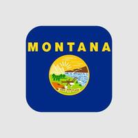 Montana stato bandiera. vettore illustrazione.