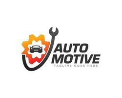 auto servizio logo design vettore