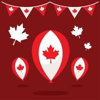 Canada giorno, celebrazione vettore