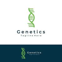 logo design modello dna elementi. bio tecnologia, dna le persone, bio dna, dna spirali. loghi può essere per scienza, farmacia e medico. vettore