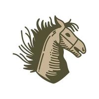 cavallo testa Vintage ▾ stile vettore