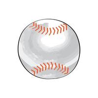 pallone da baseball sportivo vettore