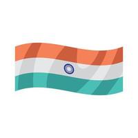 bandiera indiana sventola vettore