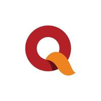 cerchio lettera q logo design vettore