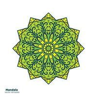 mano disegnare colorato fiore forme e diserbo mandala illustrazione design vettore