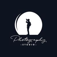 fotografo logo design vettore ispirazione