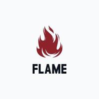 fuoco fiamma logo design vettore