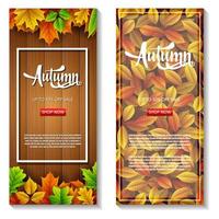 autunno vendita banner vettore