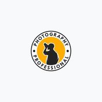 fotografo logo design vettore ispirazione