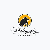 fotografo logo design vettore ispirazione