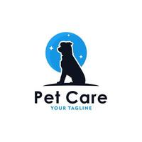 animali domestici cura logo modello design vettore