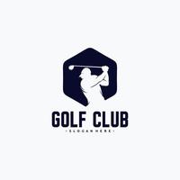 golf giocatore logo design modello vettore