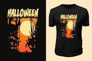 Halloween giorno t camicia design vettore