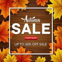 autunno vendita banner vettore