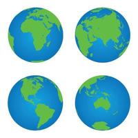 terra globi vettore illustrazione