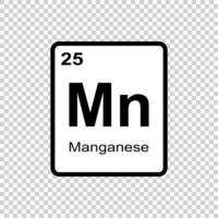 chimico elemento manganese . vettore illustrazione