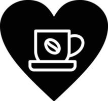 icona del glifo del caffè vettore