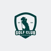 golf sport logo modello design vettore