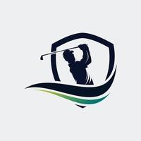 golf sport logo modello design vettore