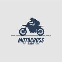 estremo motocross sport logo design modello vettore