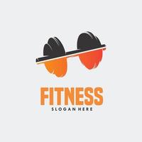 fitness sport Palestra logo design vettore