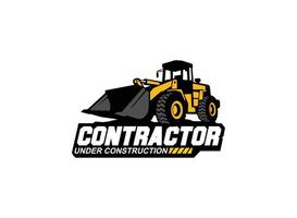 scavo e caricatore logo vettore per costruzione azienda. pesante attrezzatura modello vettore illustrazione per il tuo marca.
