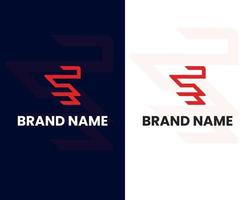 lettera e e m marchio moderno logo design modello vettore