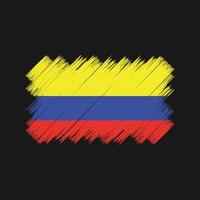 pennello bandiera colombia. bandiera nazionale vettore