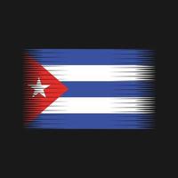 vettore di bandiera di cuba. bandiera nazionale