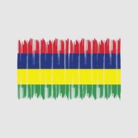 pennellate di bandiera maurizio. bandiera nazionale vettore