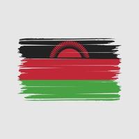 vettore della spazzola della bandiera del malawi. bandiera nazionale