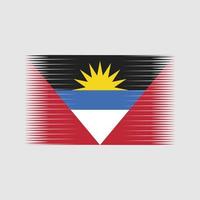 vettore di bandiera antigua e barbuda. bandiera nazionale