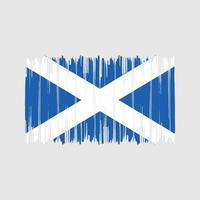 pennellate bandiera scozia. bandiera nazionale vettore
