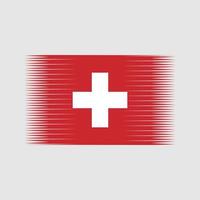 vettore di bandiera svizzera. bandiera nazionale