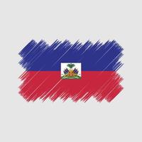 pennello bandiera di haiti. bandiera nazionale vettore