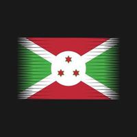 vettore di bandiera burundi. bandiera nazionale
