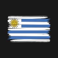 vettore della spazzola della bandiera dell'uruguay. bandiera nazionale