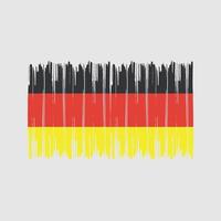 pennellate bandiera germania. bandiera nazionale vettore