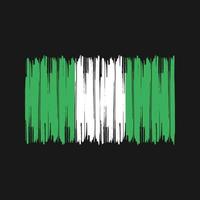 pennellate bandiera nigeria. bandiera nazionale vettore