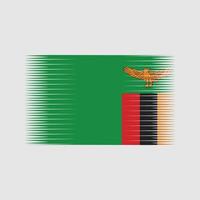 vettore di bandiera dello zambia. bandiera nazionale