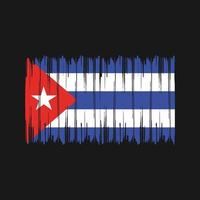 pennellate bandiera cuba. bandiera nazionale vettore