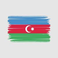 vettore della spazzola della bandiera dell'azerbaigian. bandiera nazionale