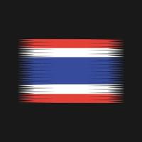 vettore di bandiera della Thailandia. bandiera nazionale