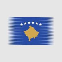 vettore di bandiera del Kosovo. bandiera nazionale