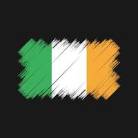 pennello bandiera irlanda. bandiera nazionale vettore