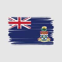 vettore della spazzola della bandiera delle isole cayman. bandiera nazionale