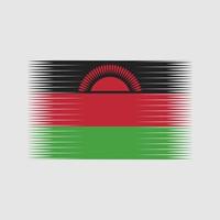 vettore di bandiera del Malawi. bandiera nazionale