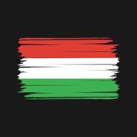 vettore della spazzola della bandiera dell'ungheria. bandiera nazionale