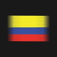 vettore di bandiera della Colombia. bandiera nazionale
